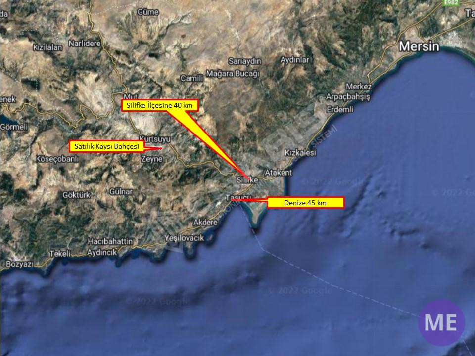 Mersin Gülnar Zeyne Mahallesinde Satılık Kaysı Bahçesi
