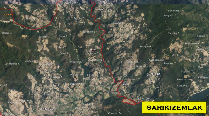 Yenice Karaköy Köyü`daTarla.