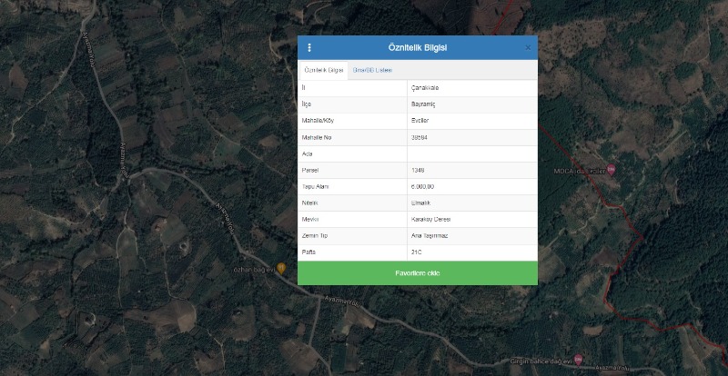 Bayramiç Ayazma Yolu Üzeri Mah (Evciler Köyü)`daBağ & Bahçe. - 2